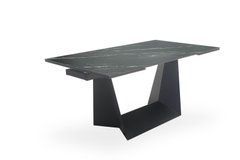 Стіл Обідній EDMUND CERAMIC Marquina Black Matt Bjorn 160(240)х90 Чорний Еффект Мармуру жива фотографія