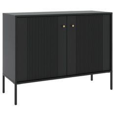 Комод MEBEL ELITE SOFT 104 Чорний жива фотографія