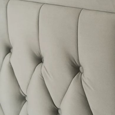 Ліжко EVAN Velvet Mebel Elite 140x200 см Сірий жива фотографія