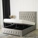 Ліжко EVAN Velvet Mebel Elite 140x200 см Сірий