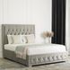 Ліжко EVAN Velvet Mebel Elite 140x200 см Сірий