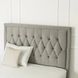 Ліжко EVAN Velvet Mebel Elite 140x200 см Сірий