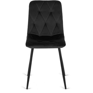 Стул ROBIN Velvet Mebel Elite, Черный реальная фотография