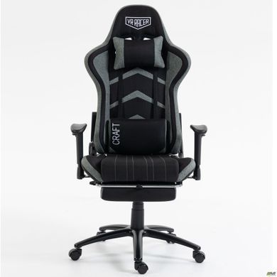 Крісло VR Racer Textile Craft AMF чорний/сірий жива фотографія