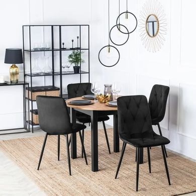 Стул ROBIN Velvet Mebel Elite, Черный реальная фотография