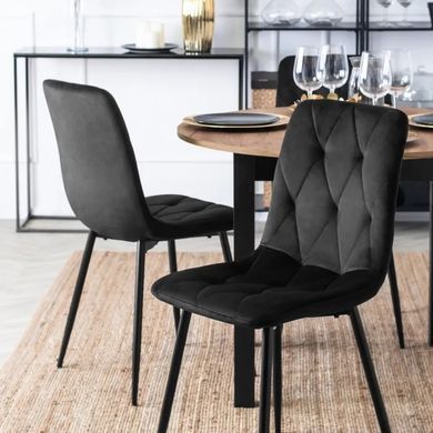 Стул ROBIN Velvet Mebel Elite, Черный реальная фотография