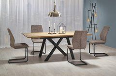 Стіл розкладний CAPITAL Halmar 180(240)x90 Дуб Золотий жива фотографія