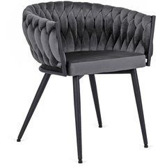 Стул EMPOLI Velvet Mebel Elite Серый реальная фотография