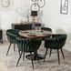 Стілець оксамитовий MEBEL ELITE ELENA Velvet Зелений жива фотографія