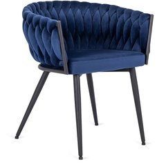 Стул EMPOLI Velvet Mebel Elite Темно-синий реальная фотография