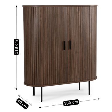 Комод MEBEL ELITE MELEK Горіх жива фотографія