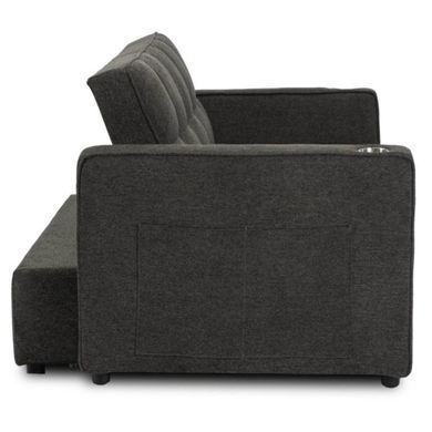 Диван розкладний ASTER Mebel Elite 141 Чорний