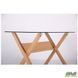 Стіл обідній Maple AMF 120X70 Dark Beech / Стекло Прозрачное