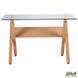Стіл обідній Maple AMF 120X70 Dark Beech / Стекло Прозрачное