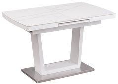 Стіл Розкладний DT 8073 DAOSUN 120(160)x80 Кераміка Білий жива фотографія