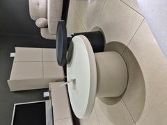 Комплект журнальних столиків MEXICO Intarsio 70x70 Бежевий + Чорний жива фотографія