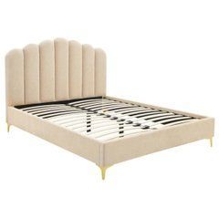 Ліжко з контейнером GEMINI Mebel Elite 160x200 Бежевий оксамит жива фотографія