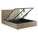 Кровать двуспальная бархатная 160x200 MEBEL ELITE MARI Velvet Беж