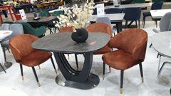 Стіл розкладний TML-865-1 VETRO 120x80 Чорний Онікс жива фотографія