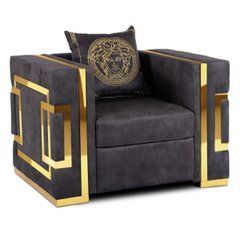Кресло PALLAZO 1S Mebel Elite Black/Gold