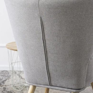 Кресло мягкое с подставкой для ног LOZANO 2 Mebel Elite Velvet ткань Серый
