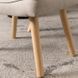 Кресло мягкое с подставкой для ног MEBEL ELITE LOZANO 2 Velvet ткань Беж