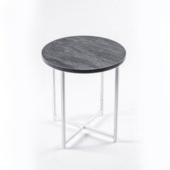 Журнальний столик МОДЕРН S Home Deco Білий / Вугільний камінь жива фотографія
