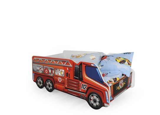 Ліжко дитяче FIRE TRUCK Halmar 74x148 жива фотографія