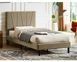 Кровать SAVANA Velvet Signal 90x200 Беж реальная фотография