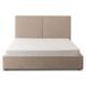 Ліжко MARSYLIA Mebel Elite 160x200 з бежевої тканини з контейнером