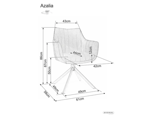 Кресло поворотное AZALIA Leo Signal Черный каркас/ Светлый Беж tap. 23 реальная фотография