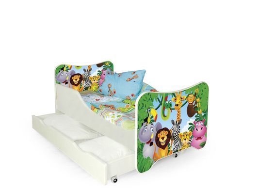 Ліжко дитяче HAPPY JUNGLE Halmar 76x145 жива фотографія