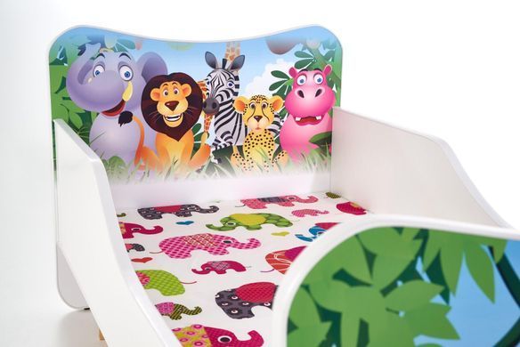 Ліжко дитяче HAPPY JUNGLE Halmar 76x145 жива фотографія