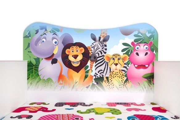 Ліжко дитяче HAPPY JUNGLE Halmar 76x145 жива фотографія