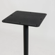 Стіл Ibiza Soft light Lovko 70x70 Черный метал/черный