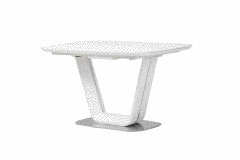 Стіл розкладний TML-770-1 VETRO 140x85 Матовий Білий жива фотографія