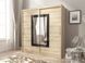 Шафа-купе Perfect Home Вікі II / Wiki II 200 2-дверна з дзеркалом Дуб сонома