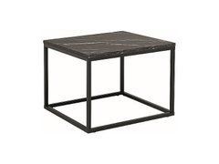 Журнальний столик ROSSI B Signal 60x60 Чорний Мармур жива фотографія