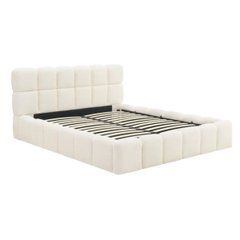 Ліжко з контейнером MURCJA Mebel Elite 160x200 Boucle Cream жива фотографія