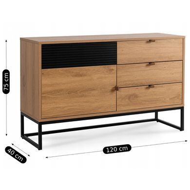 Комод MEBEL ELITE ISEOДуб жива фотографія
