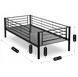 Двухъярусная кровать MEBEL ELITE RODEZ 90x200 см Черный