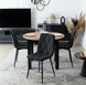 Стілець ROBIN 2 Velvet Mebel Elite, Чорний