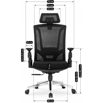 Стул офисный вращающийся MEBEL ELITE WILLY Черный реальная фотография