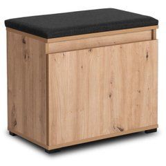 Тумба для взуття MODENA Mebel Elite 60 Дуб Артизан/Графіт жива фотографія
