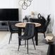 MEBEL ELITE Комплект HARRY Стол 102-142 см Дуб Крафт/Черный и 4 стула PERU 2 Черный