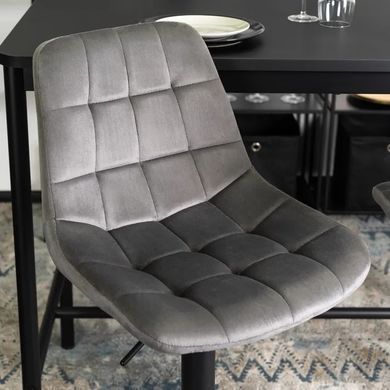 Барный стул ARCOS 2 Velvet Mebel Elite серый реальная фотография
