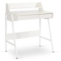 Письменный стол MEBEL ELITE PERI 77 см Белый реальная фотография