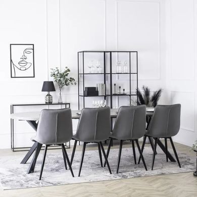 Стул RIO Velvet Mebel Elite Серый реальная фотография