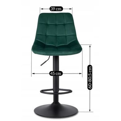 Барный стул ARCOS 2 Velvet Mebel Elite зеленый реальная фотография