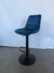 Барный стул ARCOS 2 Velvet Mebel Elite темно-синий реальная фотография